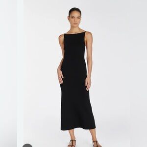 DISSH Taylor Knit Elegant Black Midi Dress Size M